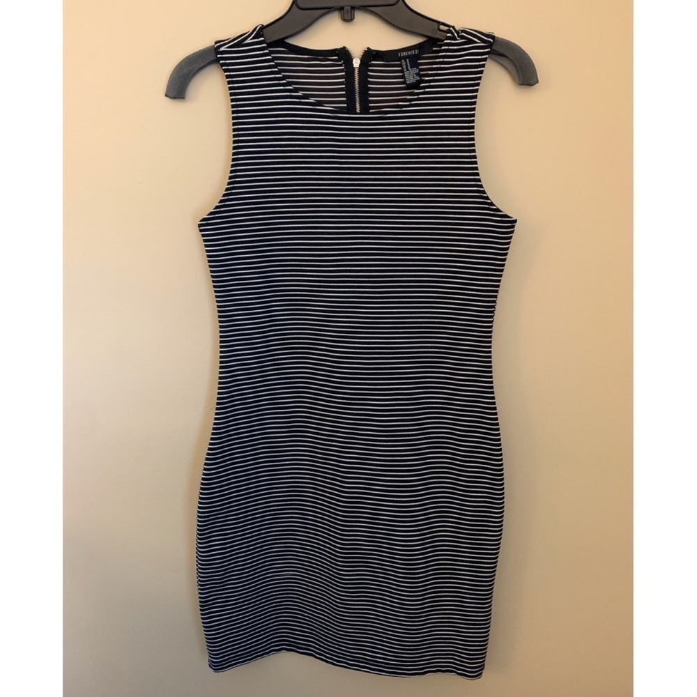 Forever 21 Black & White Stripe Dress